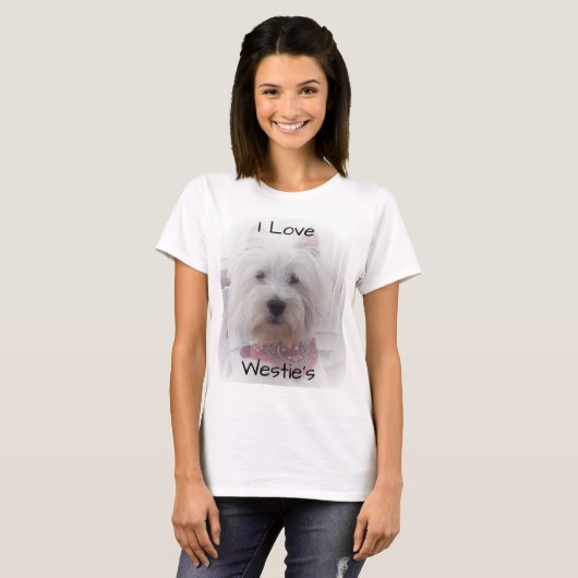 Speciaal ontwerp van de Terrier West Highland T-shirt (Voorkant volledig)