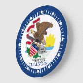 Speciaal ontwerp van de vlag van de Illinois State Grote Klok (Hoek)