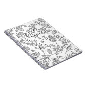 Speciaal ontwerp van de zwarte witte kleur notitieboek (Rechterzijde)