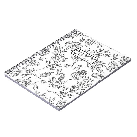 Speciaal ontwerp van de zwarte witte kleur notitieboek (Linkerzijde)