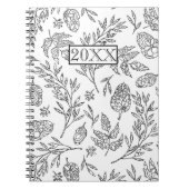 Speciaal ontwerp van de zwarte witte kleur notitieboek (Voorkant)