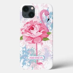 Speciaal ontwerp van Floral Pink flamingo Case-Mate iPhone Case