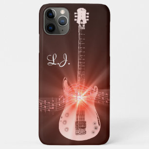 Speciaal ontwerp van gitaarthema iPhone 11 pro max hoesje