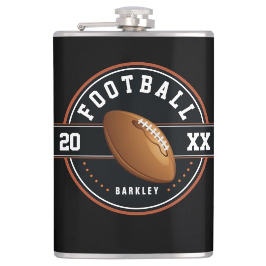 Speciaal ontwerp van het Football Heupfles (Voorkant)