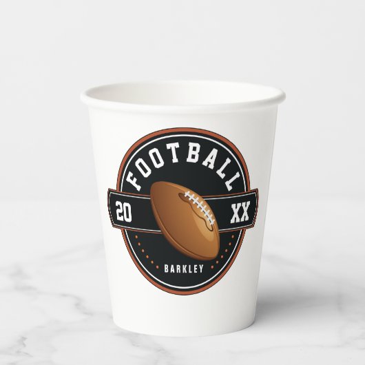 Speciaal ontwerp van het Football Papieren Bekers (Achterkant)