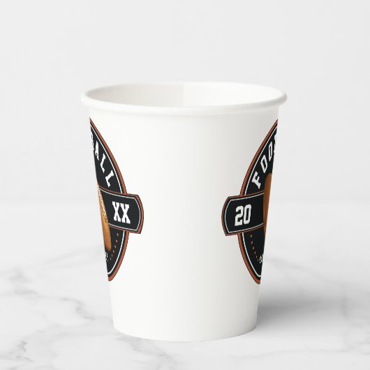 Speciaal ontwerp van het Football Papieren Bekers (Links)