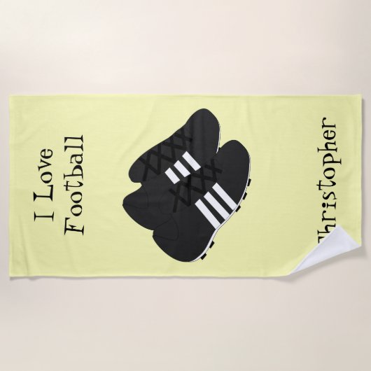 Speciaal ontwerp van het Football Strandlaken (Voorkant)