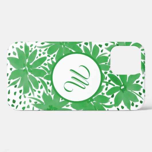 Speciaal ontwerp van het groene plattegrond Case-Mate iPhone case (Achterkant (horizontaal))