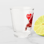 Speciaal ontwerp van het Roos van de Valentijn Shot Glas (Links)