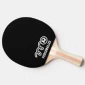 Speciaal ontwerp van het voetbal pingelt pongpedde tafeltennisbatje (Zijkant)