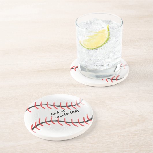 Speciaal ontwerp van honkbal zandsteen onderzetter (Zijkant)