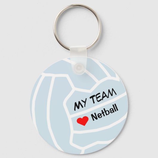 Speciaal ontwerp van Netball Theme Ball Sleutelhanger (Voorkant)