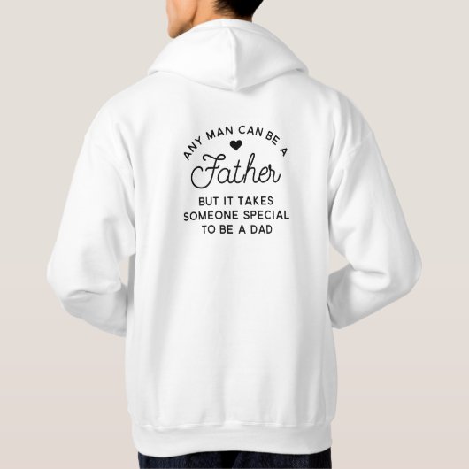 Speciaal ontwerp van papa-offerte hoodie (Achterkant)