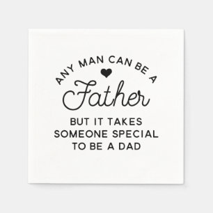 Speciaal ontwerp van papa-offerte servet