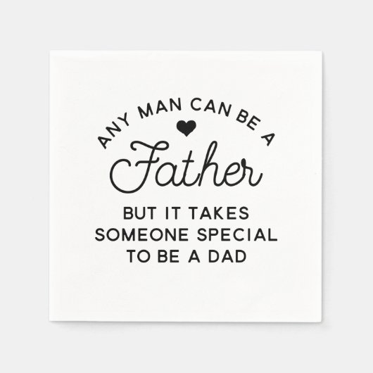 Speciaal ontwerp van papa-offerte servet (Voorkant)