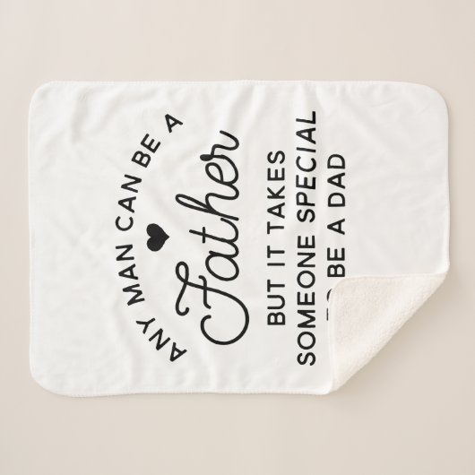 Speciaal ontwerp van papa-offerte sherpa deken (Voorkant (horizontaal))