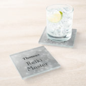 Speciaal ontwerp van Reiki Glazen Onderzetter (Schuin)