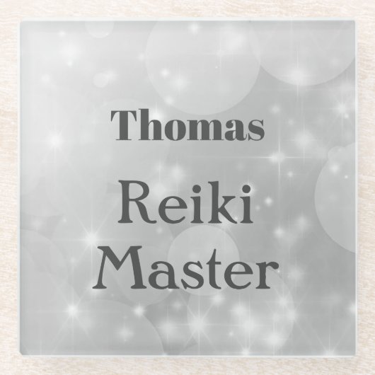 Speciaal ontwerp van Reiki Glazen Onderzetter (Voorkant)