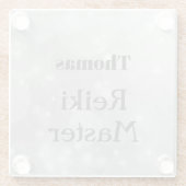 Speciaal ontwerp van Reiki Glazen Onderzetter (Achterkant)