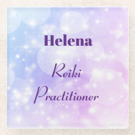 Speciaal ontwerp van Reiki Practitioner Glazen Onderzetter