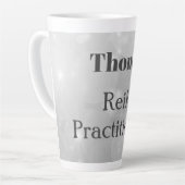 Speciaal ontwerp van Reiki Practitioner Latte Mok (Linkerhoek)