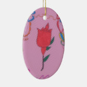 Speciaal ontwerp van Roos Keramisch Ornament (Rechts)