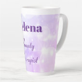 Speciaal ontwerp van schoonheidstherapie latte mok (Rechterhoek)