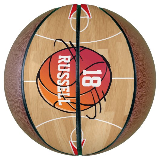 Speciaal ontwerp voor basketbalsport basketbal (Verticaal)