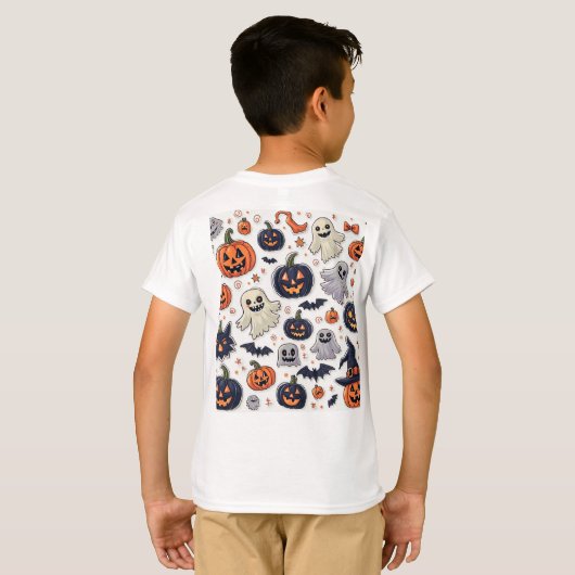 Speciaal ontwerp voor Halloween. T-shirt (Achterkant volledig)