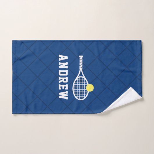 Speciaal ontwerp voor handdoeken met blauwe tennis (Handdoek)
