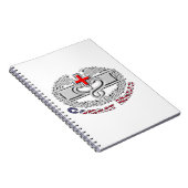 Speciaal ontwerp voor mediaanbadge notitieboek (Rechterzijde)