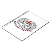 Speciaal ontwerp voor mediaanbadge notitieboek (Linkerzijde)