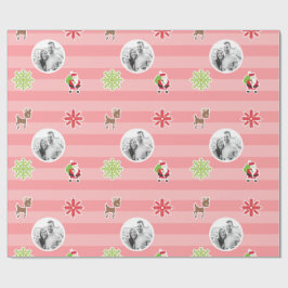 Speciaal ontwerp voor rood kerstteken cadeaupapier