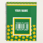 Speciaal ontwerp voor tennissers, trainingen en planner (Voorkant)