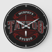 Speciaal ontwikkeld Tattoo voor traditionele stijl Grote Klok (Voorkant)