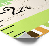 Speciaal ontwikkelde Afrikaanse olifantengroeigraf Poster (Hoek)