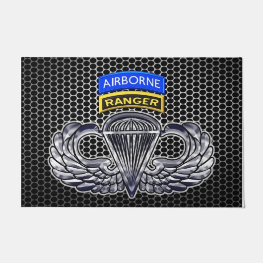 Speciaal ontworpen airborne Ranger-herdenking Deurmat (Voorkant)