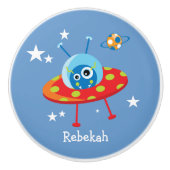 Speciaal ontworpen Alien-ruimteschip Keramische Knop (Voorkant)