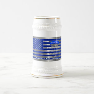 Speciaal ontworpen Amerikaanse parachutistenvlag Bierpul