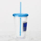 Speciaal ontworpen Amerikaanse paratrooper vlag Acryl Drinkbeker (Rechts)