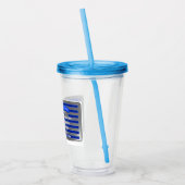 Speciaal ontworpen Amerikaanse paratrooper vlag Acryl Drinkbeker (Links)