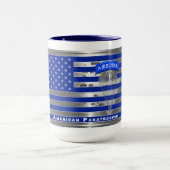 Speciaal ontworpen Amerikaanse paratrooper vlag Mok (Midden)