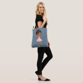 Speciaal ontworpen balletdanser tote bag (Op model)