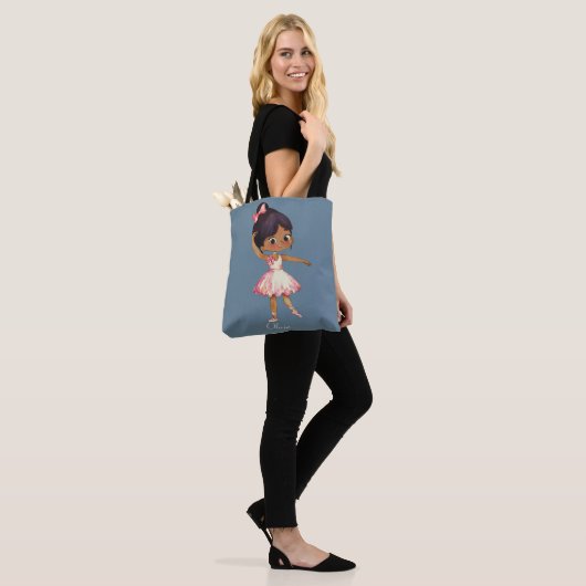 Speciaal ontworpen balletdanser tote bag (Op model)