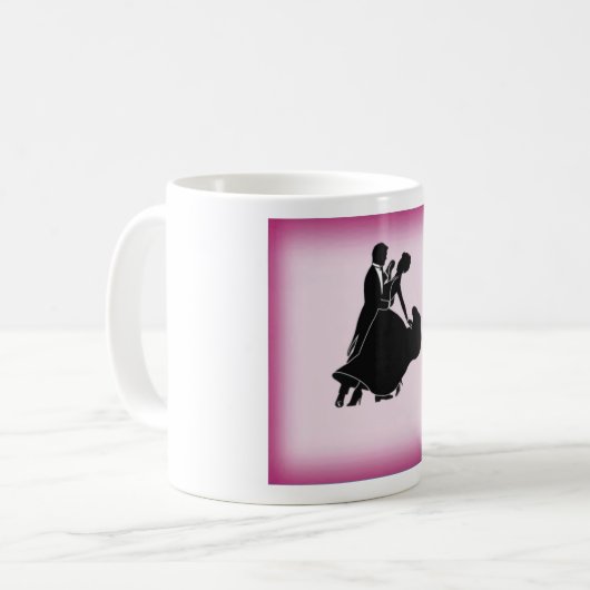 Speciaal ontworpen ballroom-dansers Mok (Voorkant links)