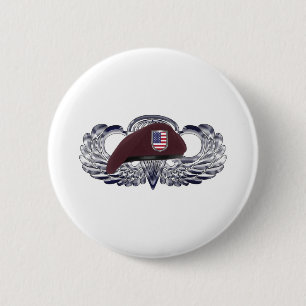 Speciaal ontworpen Beret op Basic Airborne Wings Ronde Button 5,7 Cm