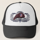 Speciaal ontworpen Beret op Basic Airborne Wings Trucker Pet (Voorkant)