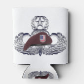 Speciaal ontworpen Beret op vliegende vleugels Blikjeskoeler (Achterkant)