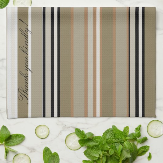 Speciaal ontworpen dank u theedoek (Gevouwen)