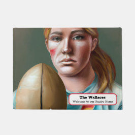 Speciaal ontworpen deurmat van Rugby Enthusiast